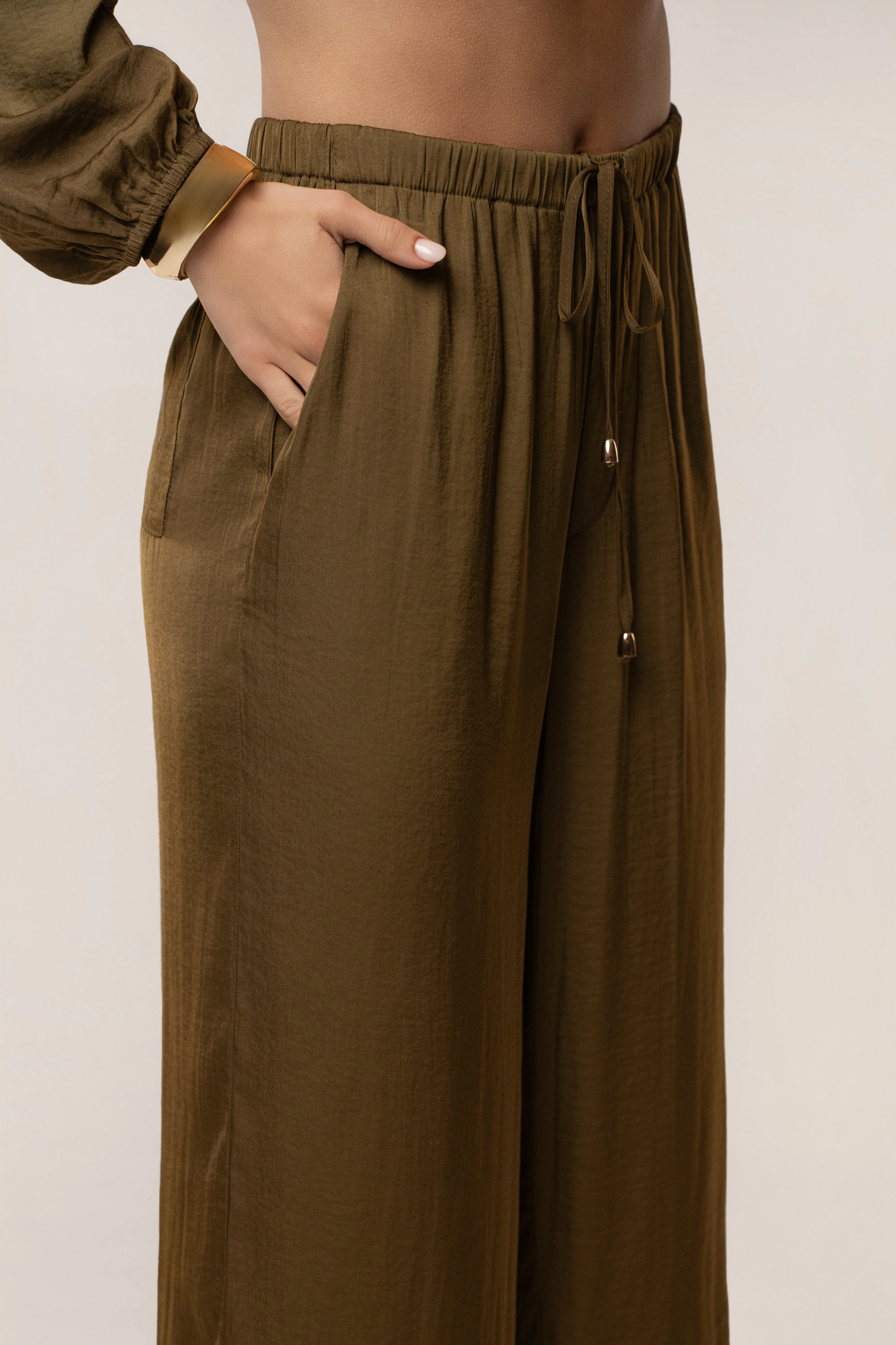 Olive Seaside Glow Pants