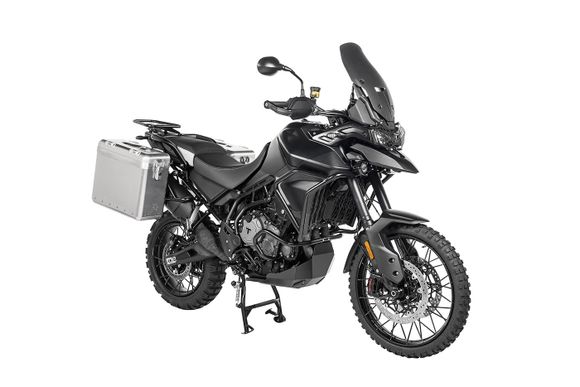 Touratech ZEGA Mundo 31/38 suitcase - Black support included - AluminumRef: Trt01175A / 01-421-6180-0