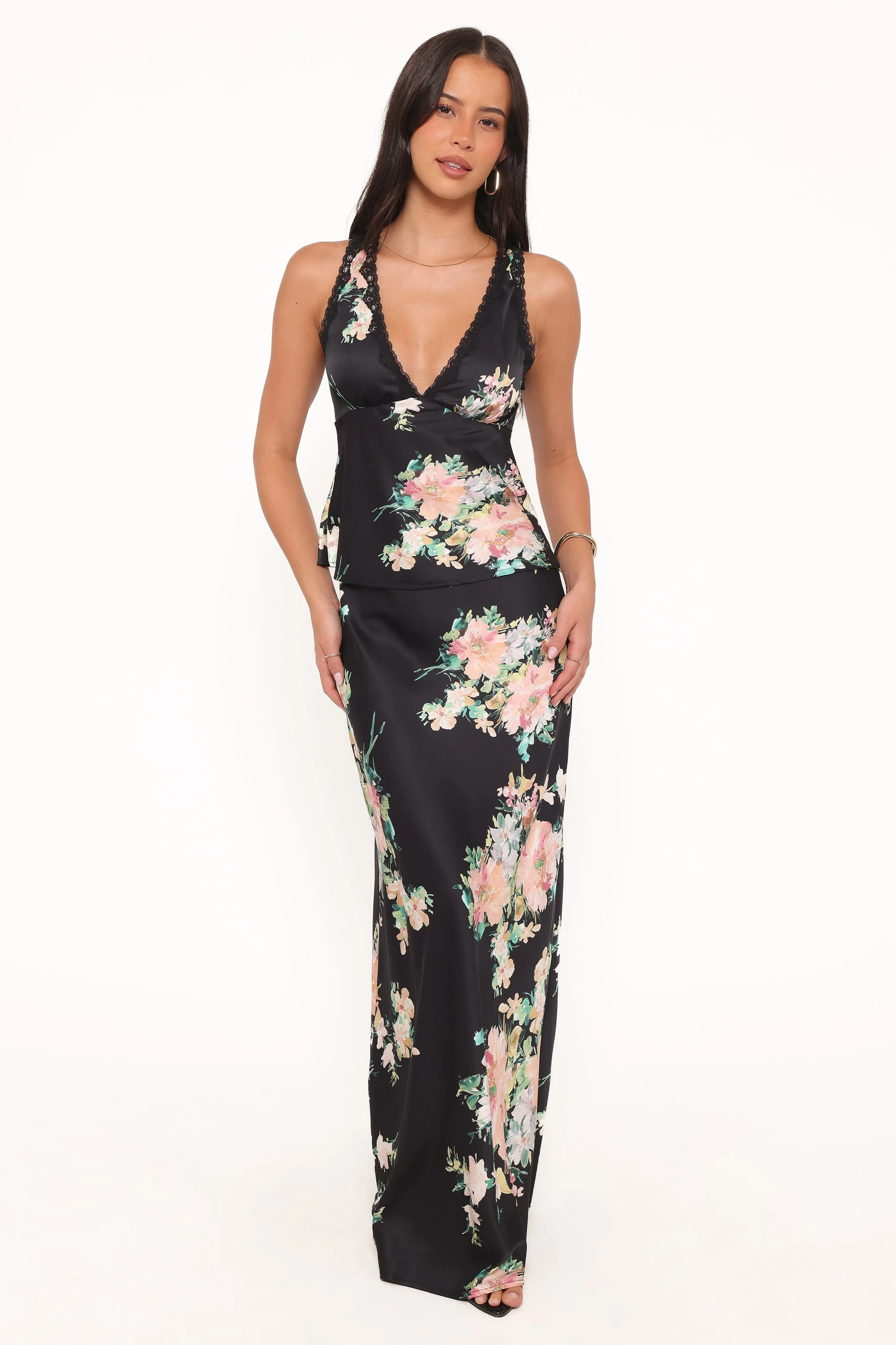 Velman Skirt - Black Floral