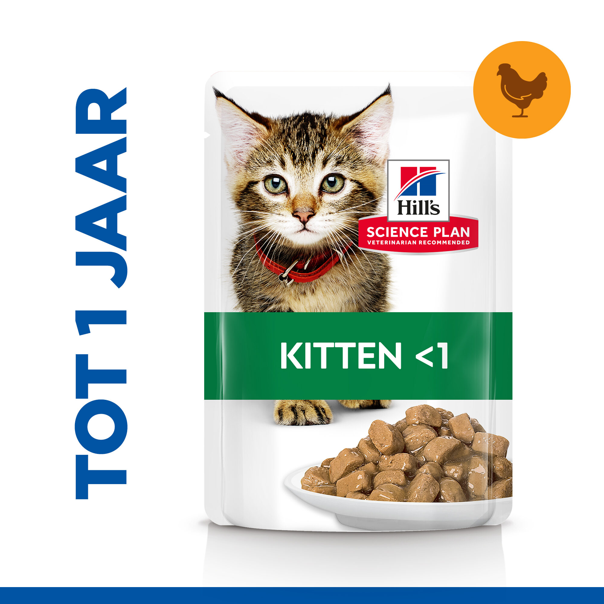 Hill's Science Plan - Kitten - Meal Pouch - Chicken - 12 x 85 g