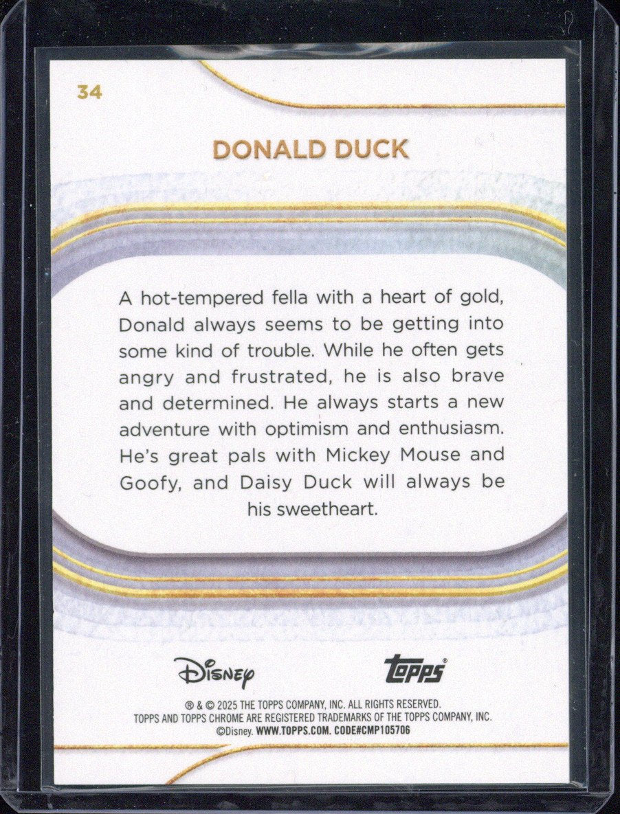 2025 Topps Chrome Disney Donald Duck /15 #34