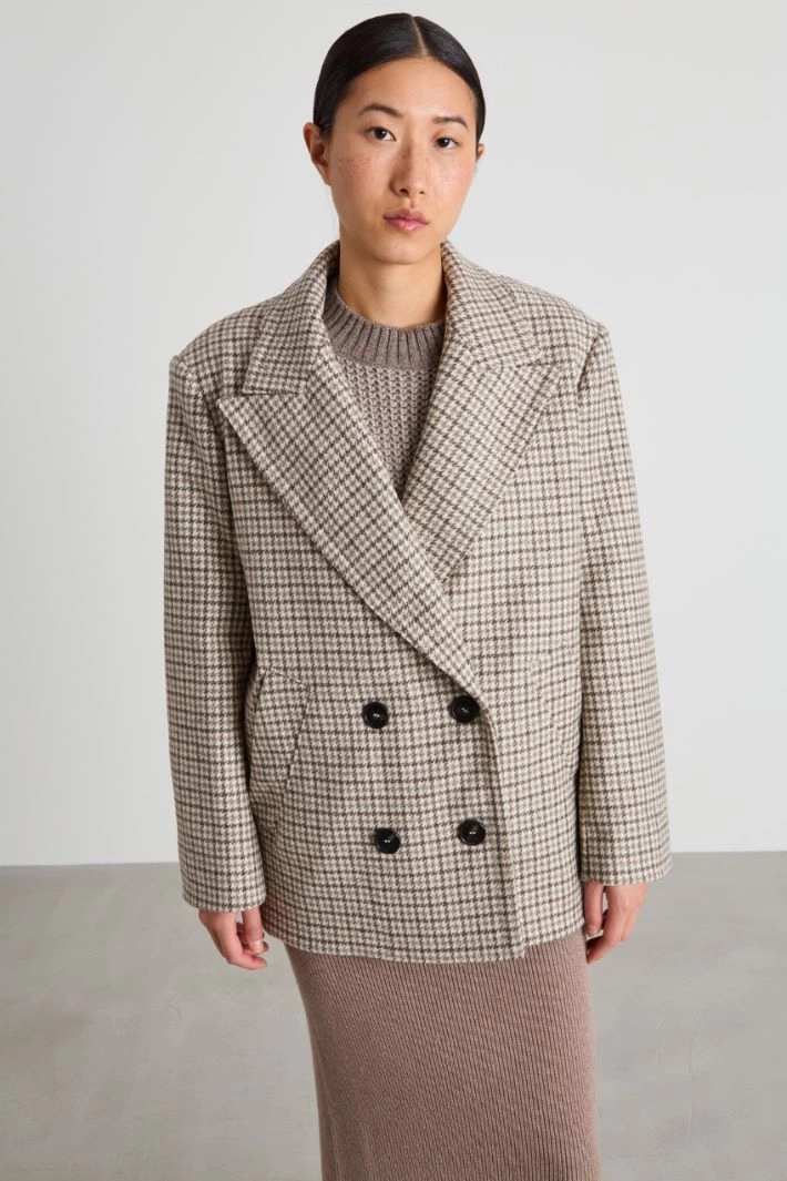 Wool cloth coat - GREY