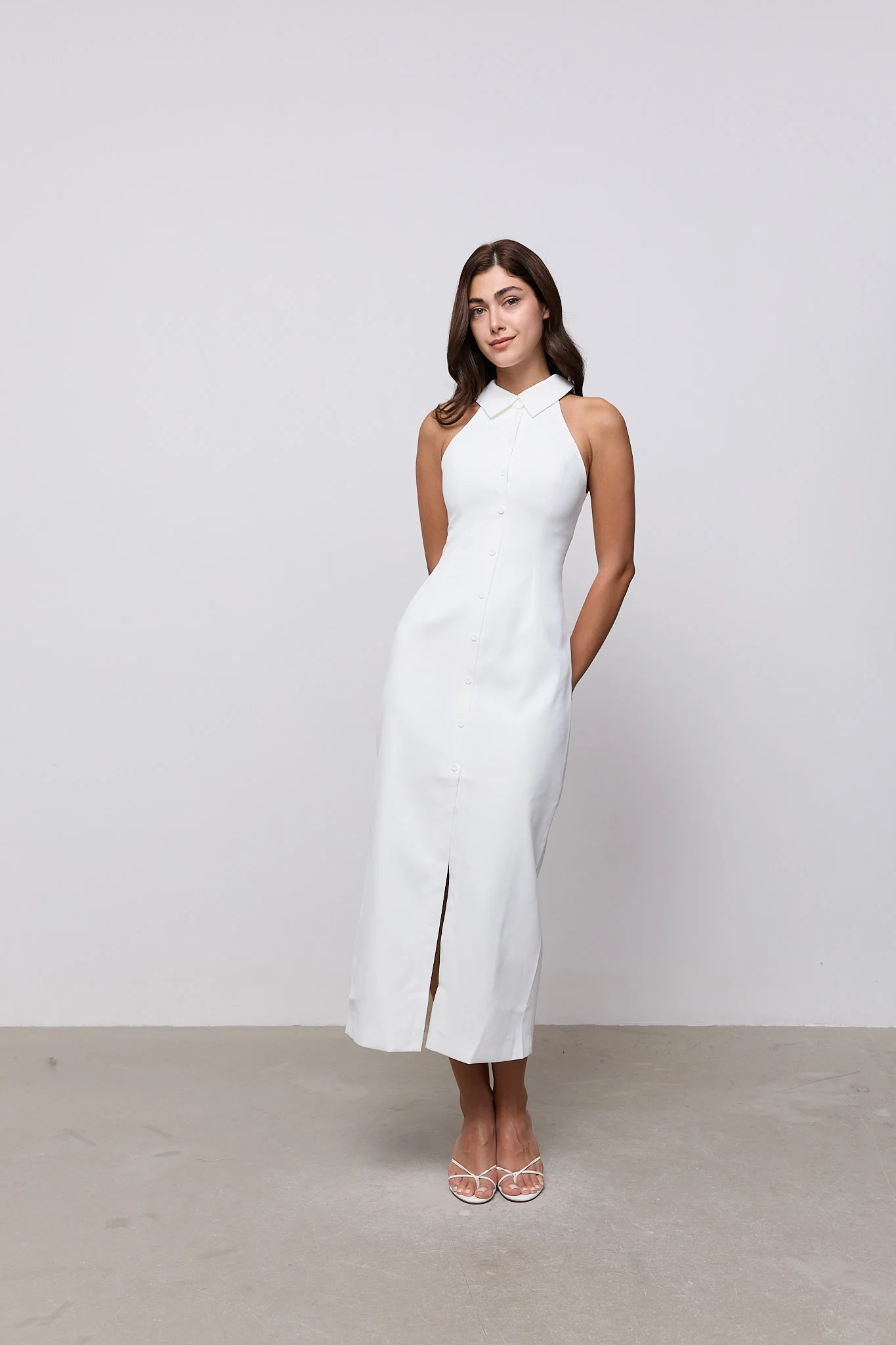Collar Maxi Dress