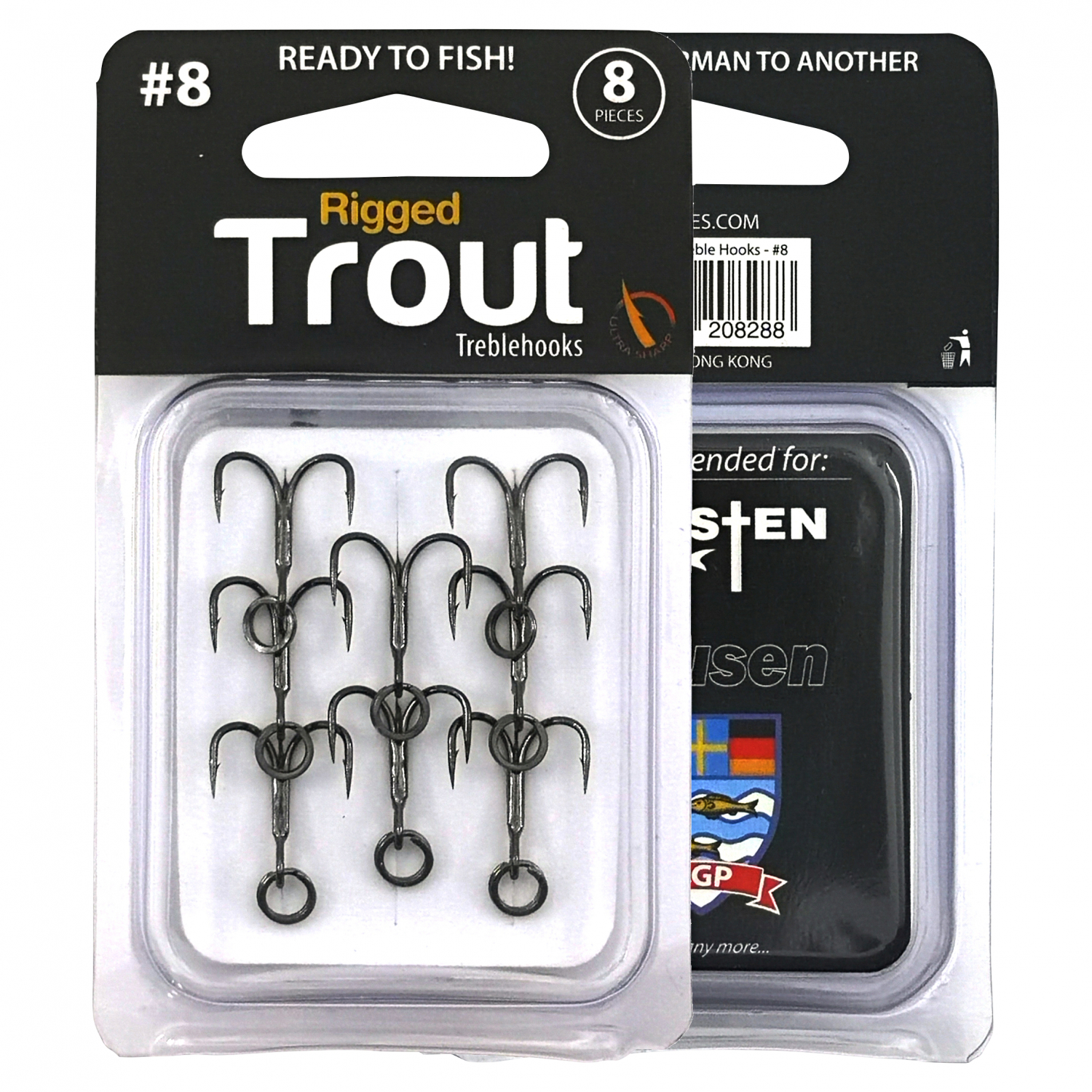 OGP Rigged Trout Treble Hooks