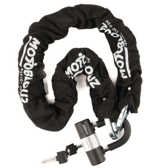 Antivol Motoblouz CHAINE 120CM AVEC MINI U DIAM 16 Universel - NoirRef : MB0437 / MB0437C757