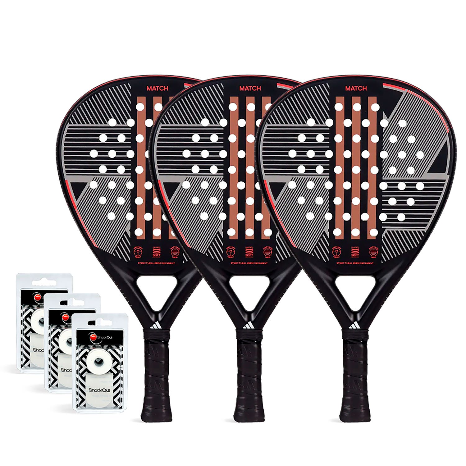 TRIPACK ADIDAS MATCH COOPER