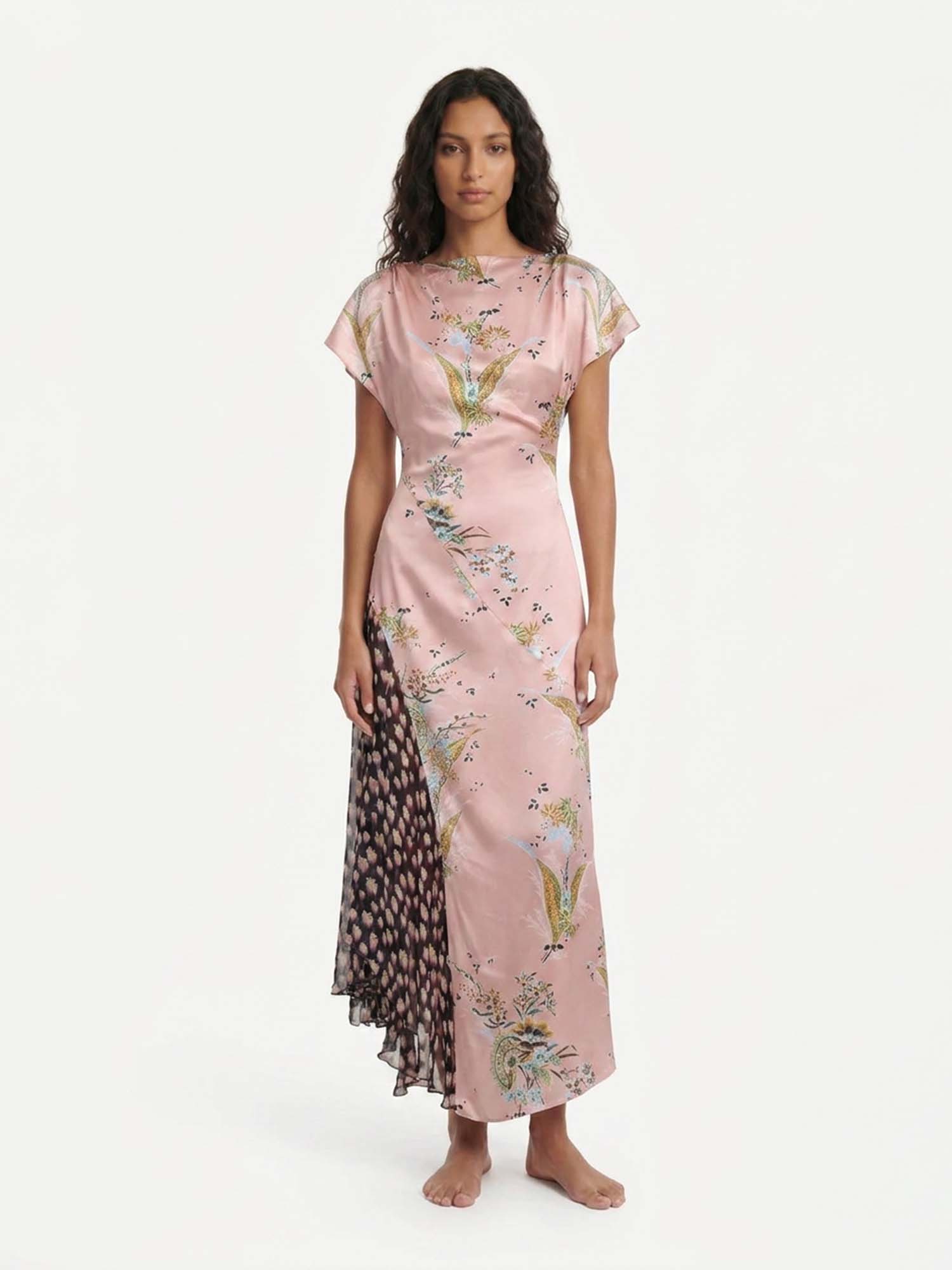 Whisper Bloom Midi Dress