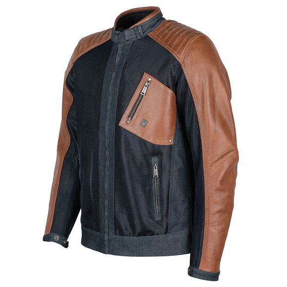 Blouson Moto Helstons COLT AIR CUIR MESH - MarronRef : HS0959