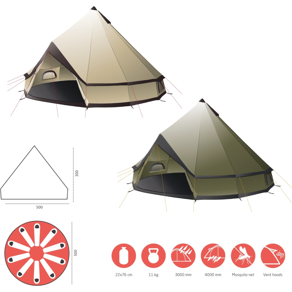 GRAND CANYON Indiana 10 Tent - Mojave Desert