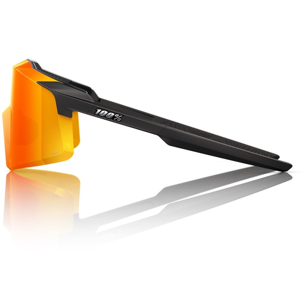 100% Aerocraft Glasses - Soft Tact Black - HiPER Red Multilayer Mirror