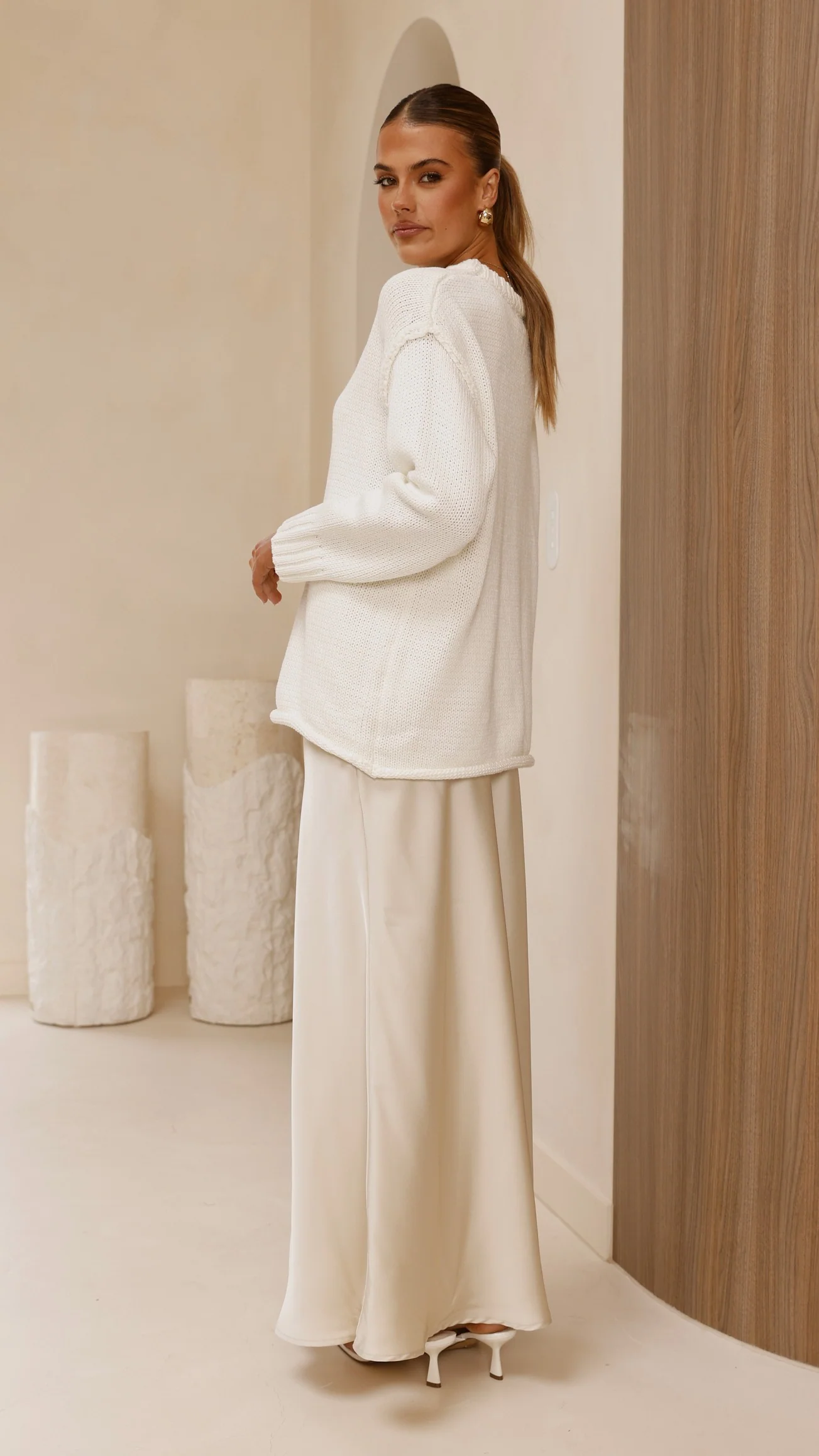 Delvine Knit Jumper - Cream