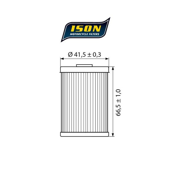 Filtre à huile Ison 655 ELEMENT Type OrigineRef : ISON 655