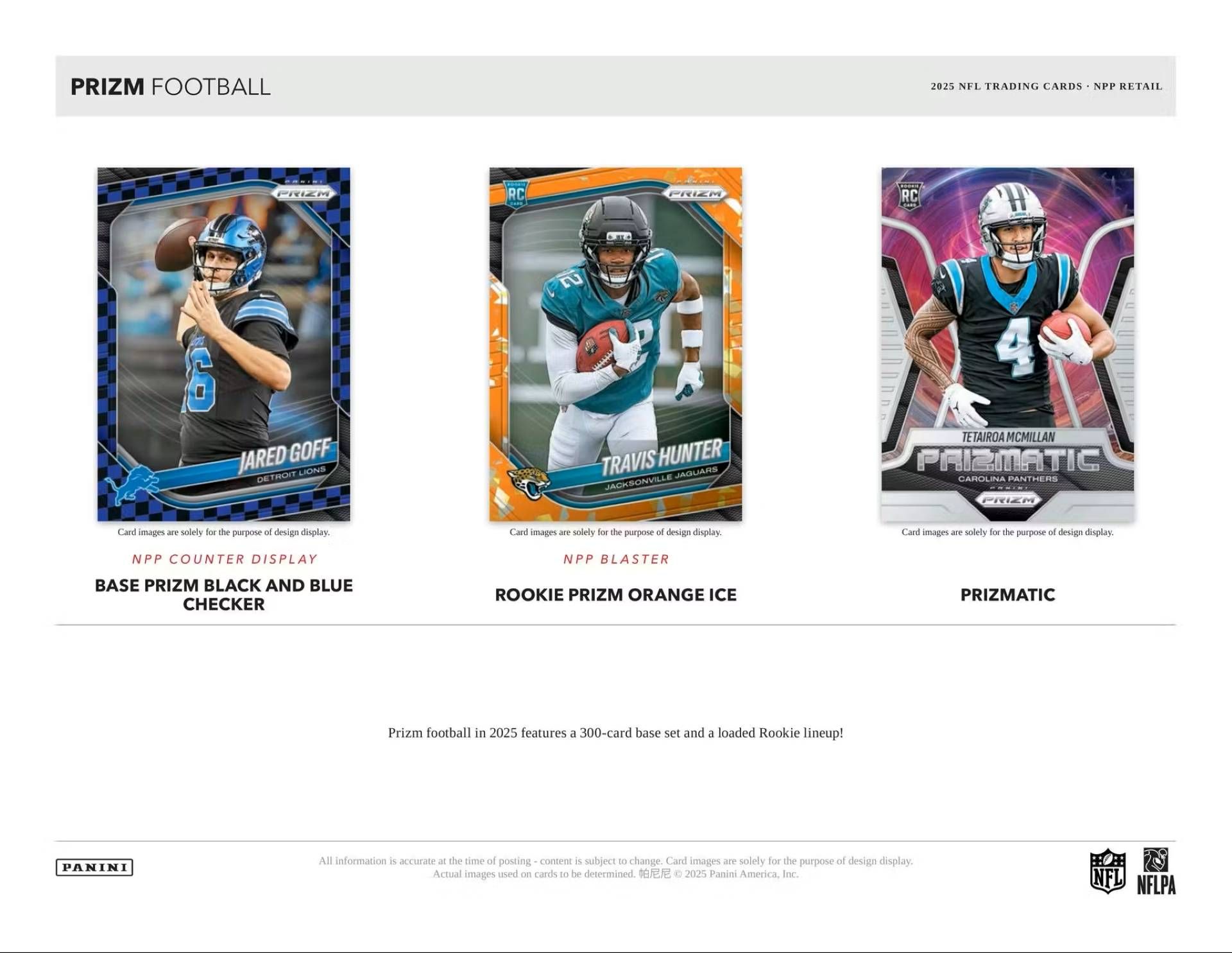 2025 Panini Prizm Football NFL Retail Box