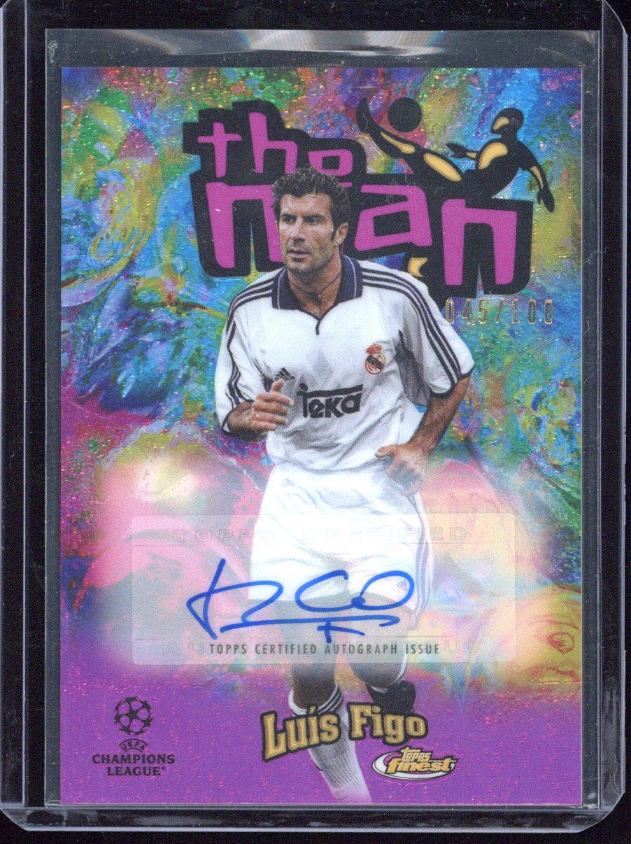 2023 Topps Finest UCC Luis Figo The Man Autograph /100
