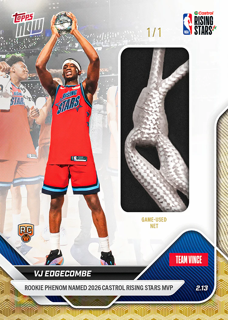 VJ Edgecombe - 2025-26 NBA Topps NOW® - Card 174 - PR: 3562