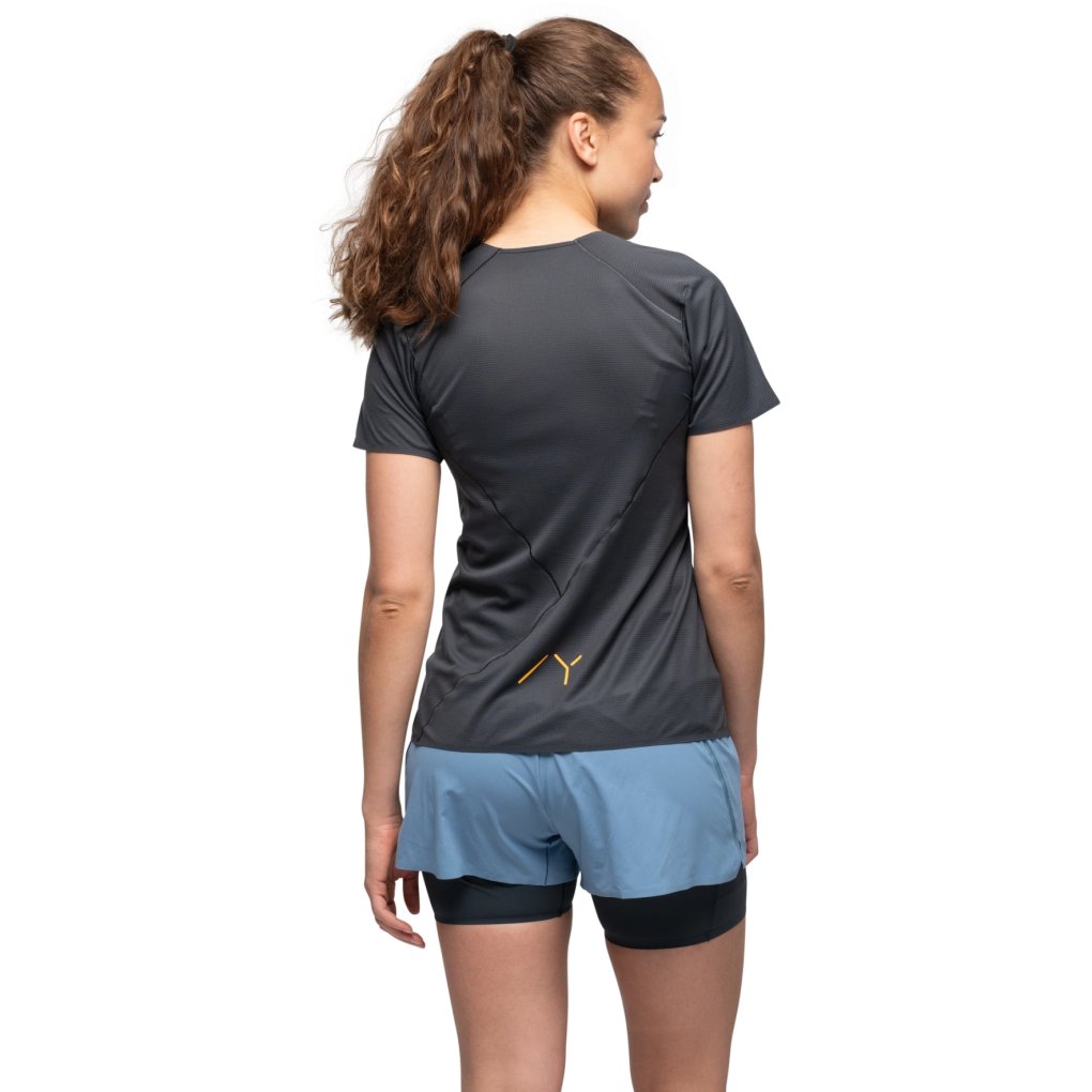 Bergans Y LightLine Fast Tee Women - dark shadow grey