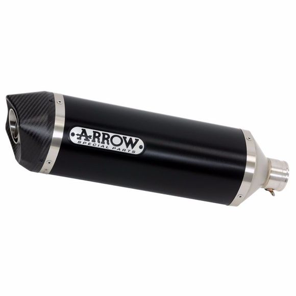 Silencieux Arrow Aluminum Noir race-tech embout carboneRef : 71837AKN