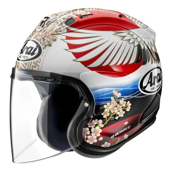 Arai SZ-R VAS EVO jet helmet - TSUBASA - White / RedRef: AI0658