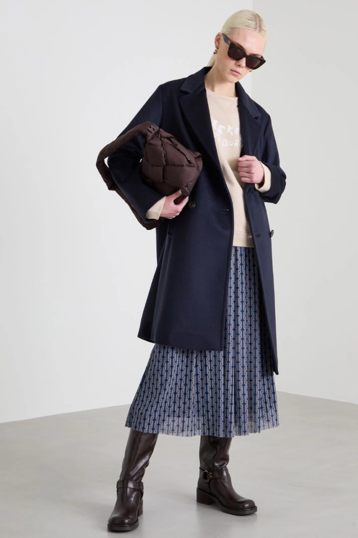 Broadcloth coat - NIGHT BLUE