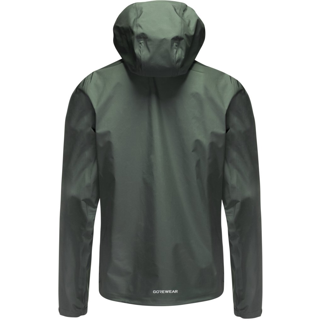 GOREWEAR Lupra 2.0 GORE-TEX Logo Hooded Jacket Men - slate green / white DH01