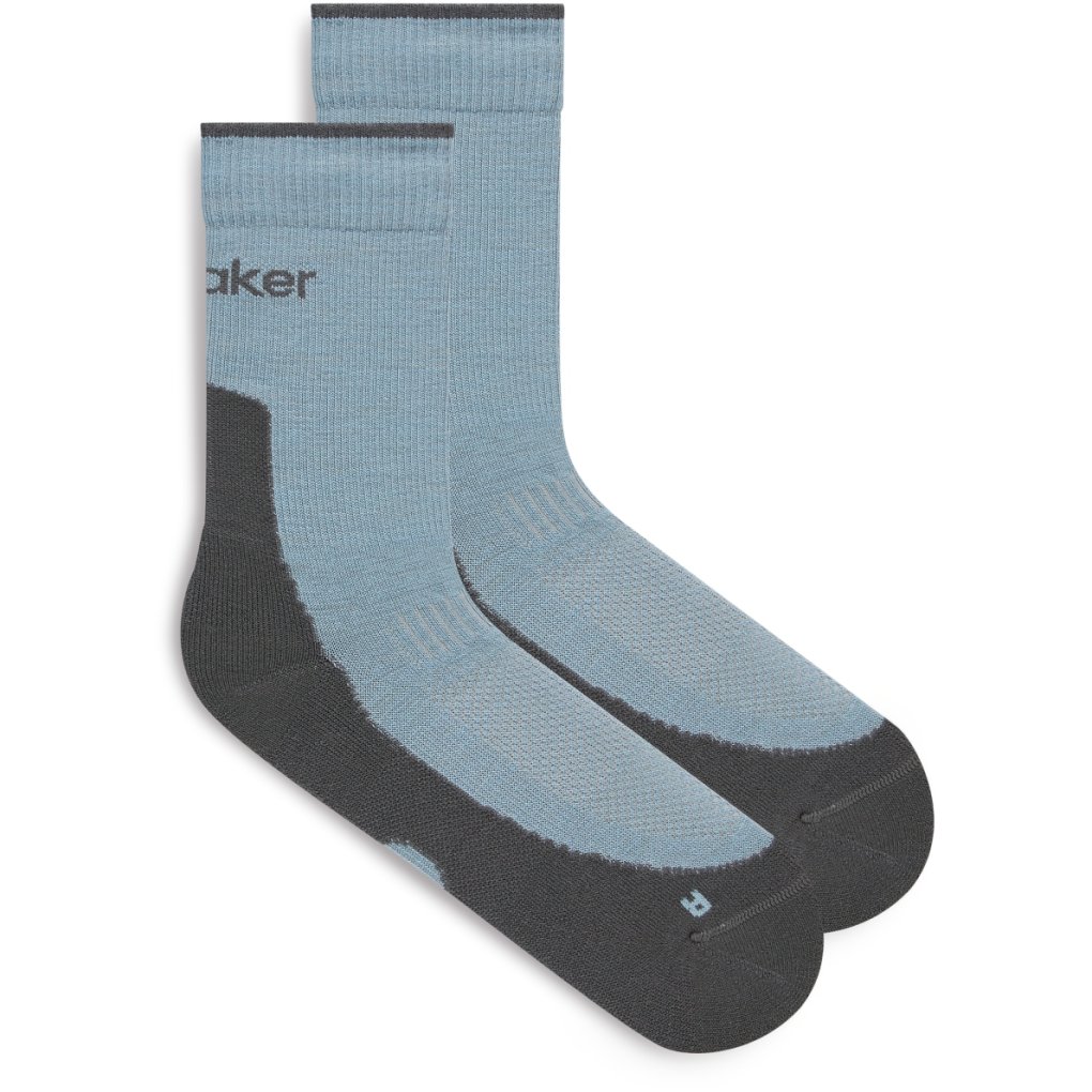 Icebreaker Merino Hike+ Light Crew Socks Men - Flint Blue/Obsidian