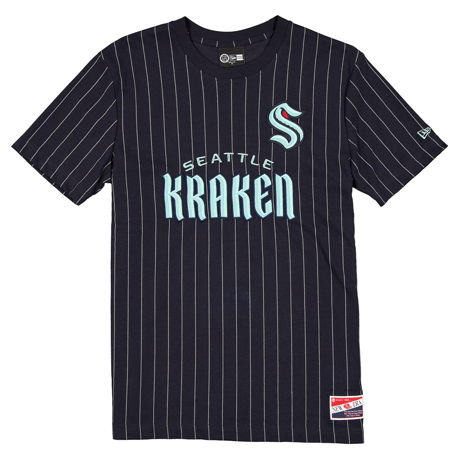 Seattle Kraken Retro Stripe NHL T-Shirt Navy