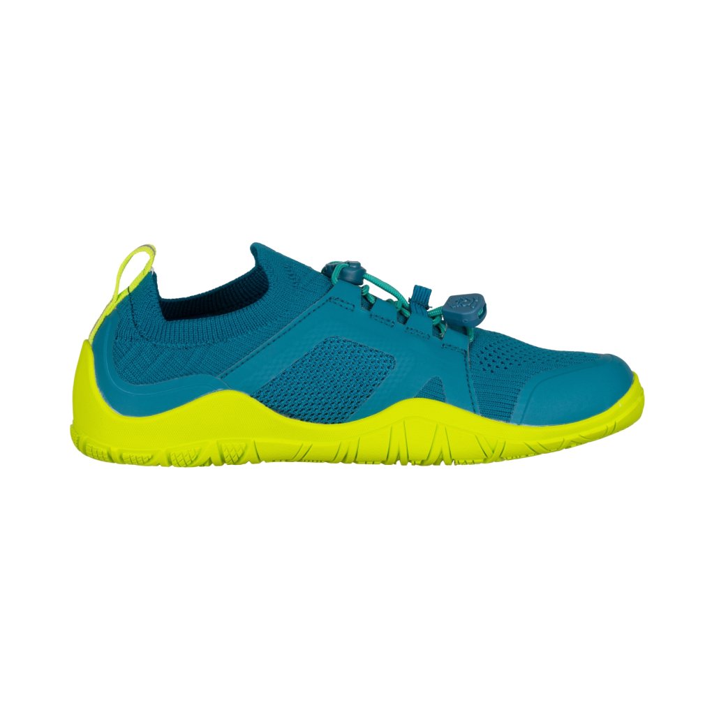 Trollkids Nordland Hiker Barefoot Shoes Kids - Summernight Blue/Cool Lime