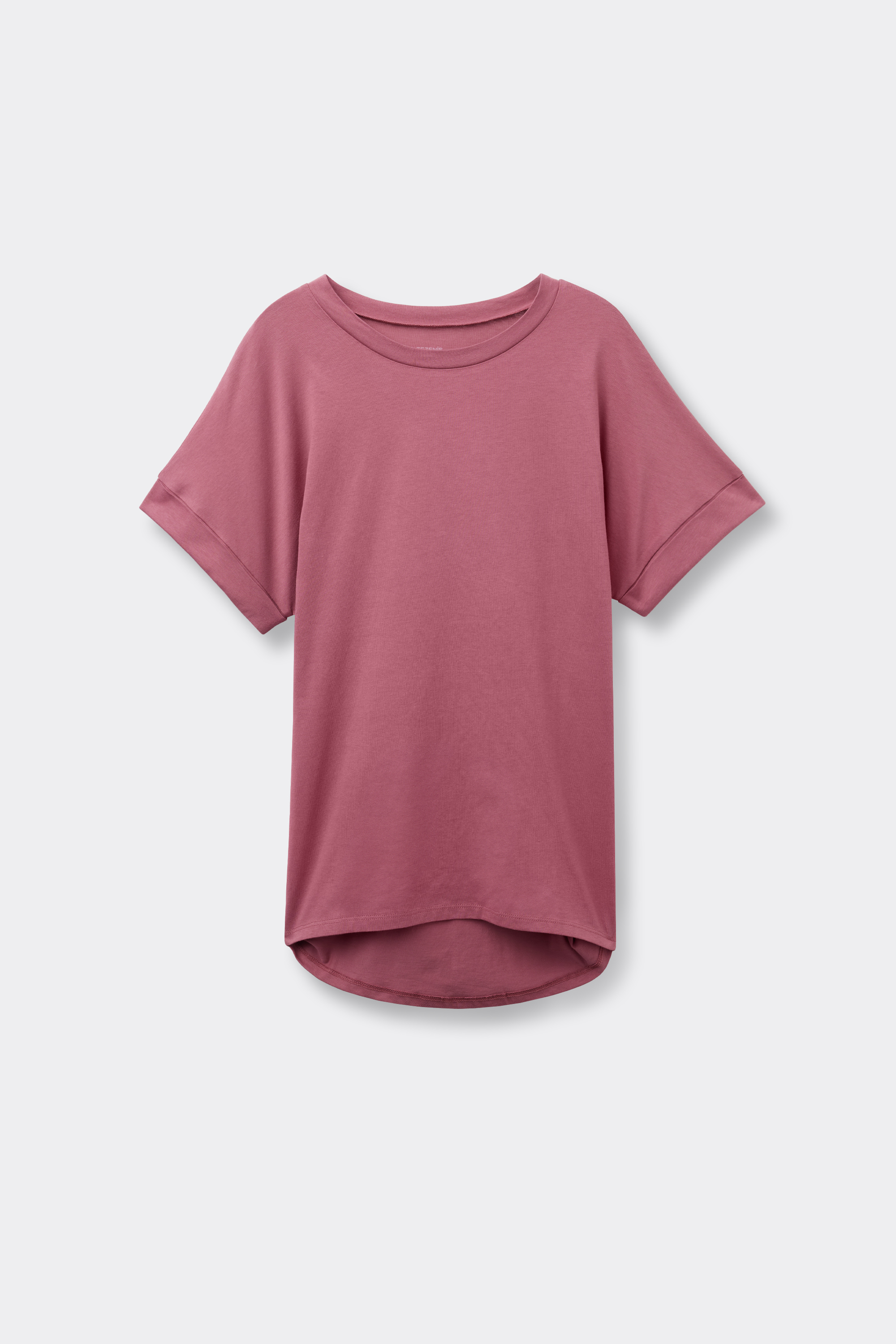 Cotton T-Shirt with Kimono Turn-Up