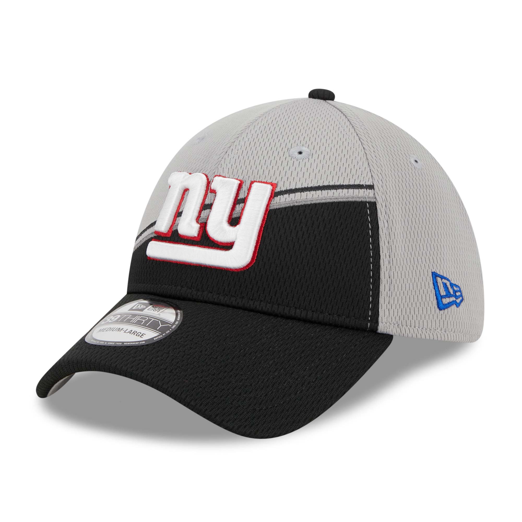 New York Giants Colorway 2023 NFL Sideline New Era 39THIRTY Flex Cap Gray