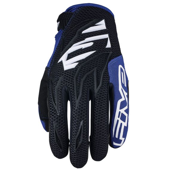 Five MXF3 cross gloves - BLACK WHITE BLUE 2021 - Black / BlueRef: FV0198