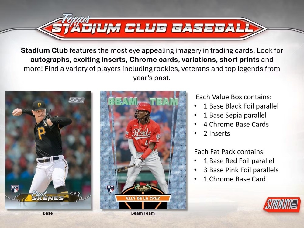 2024 Topps Stadium Club Baseball MLB Blaster Box