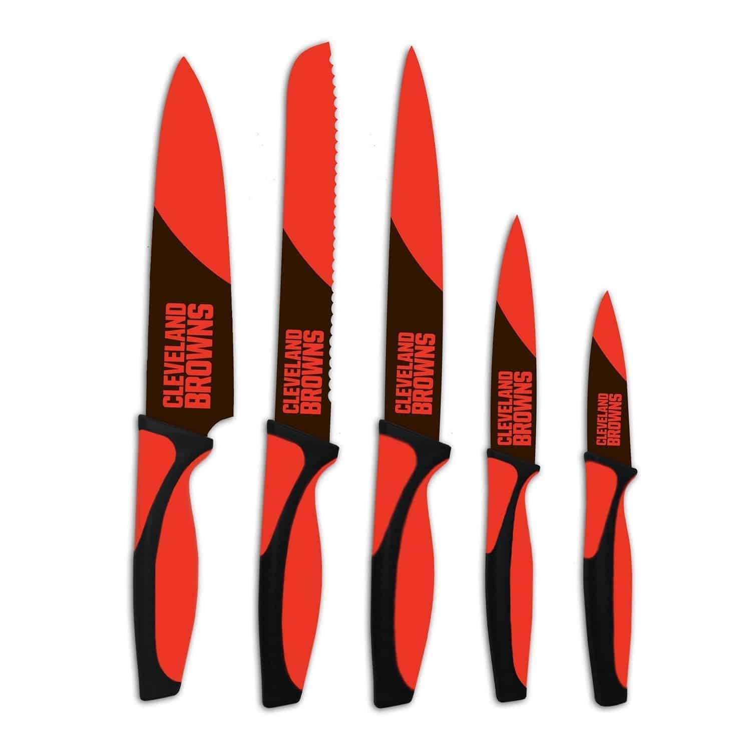 Cleveland Browns NFL 5-Piece Kitchen Knife Set