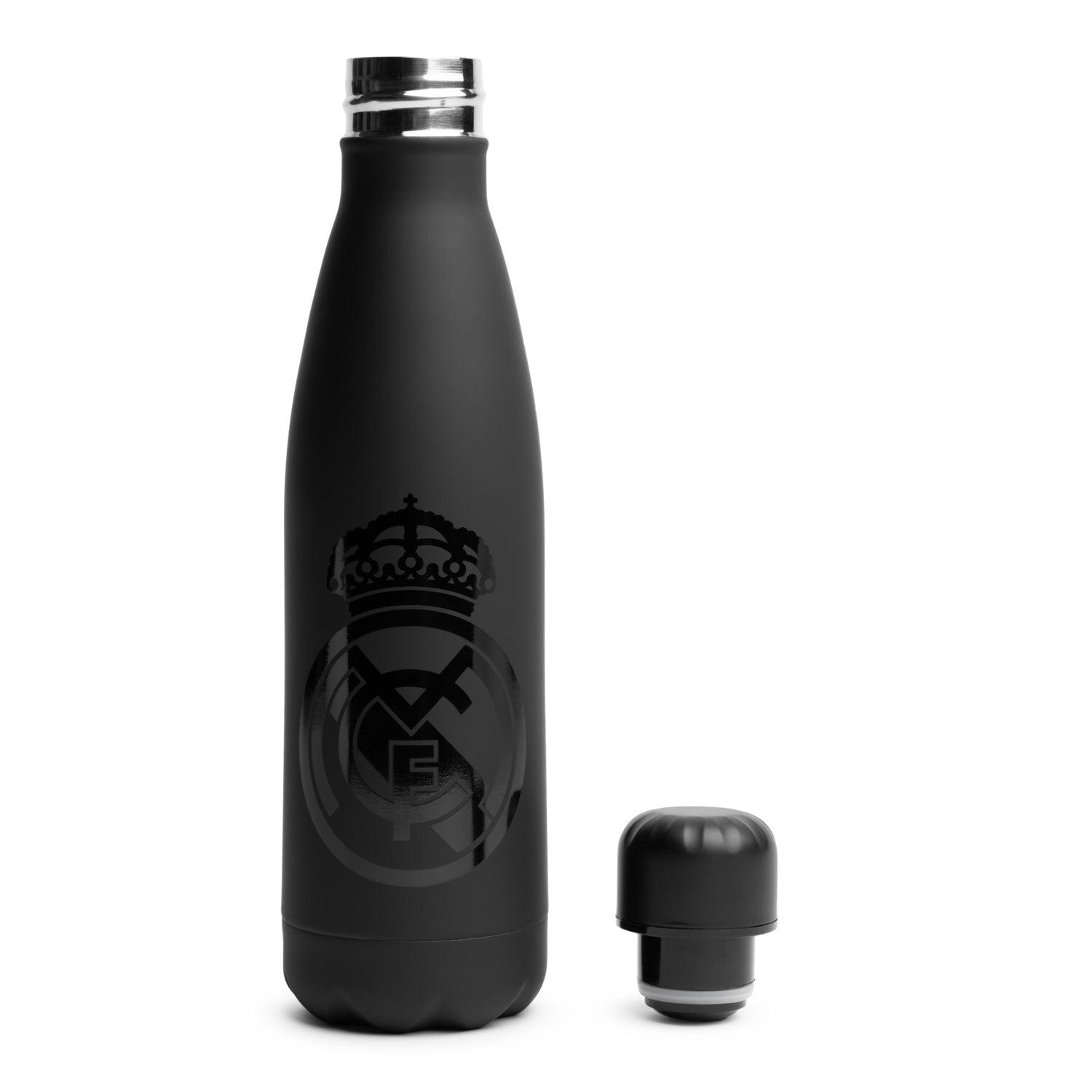 Steel Rubberized Bottle Black/Black 500ml