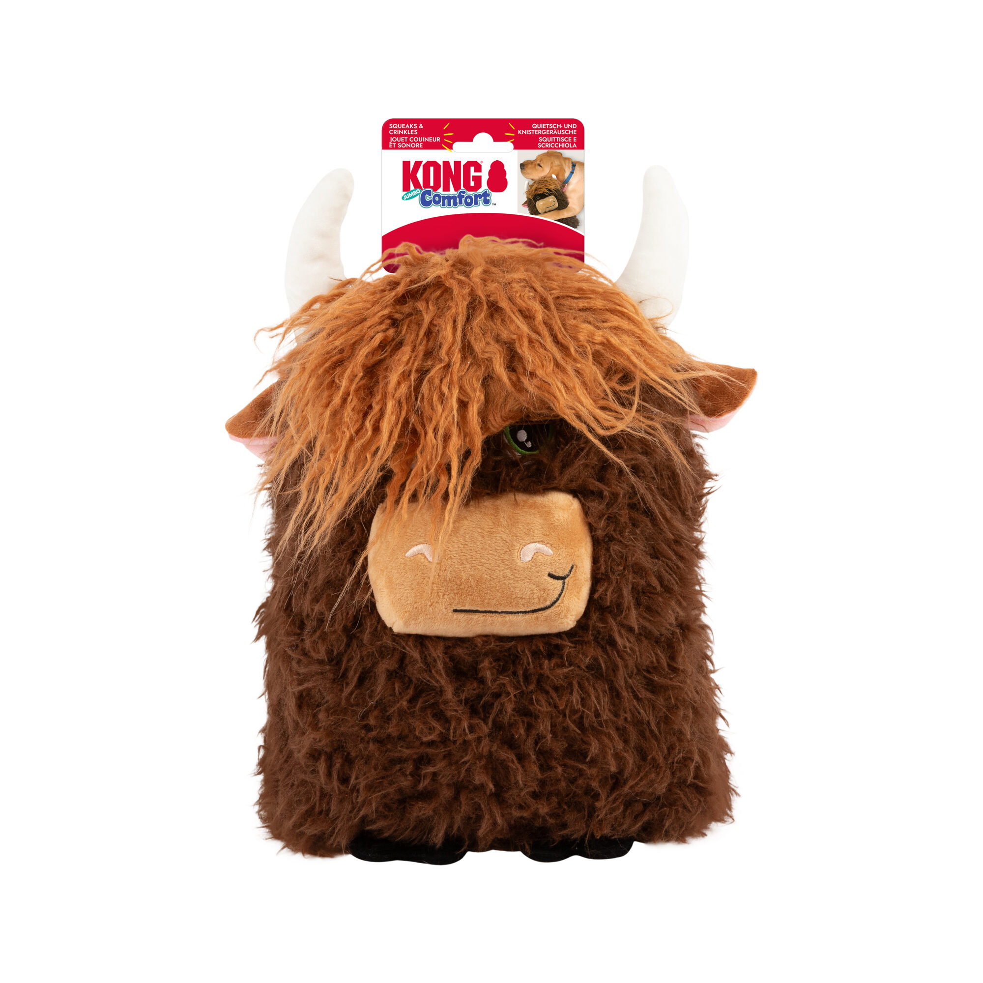 KONG Comfort Jumbo Highland Cow XL