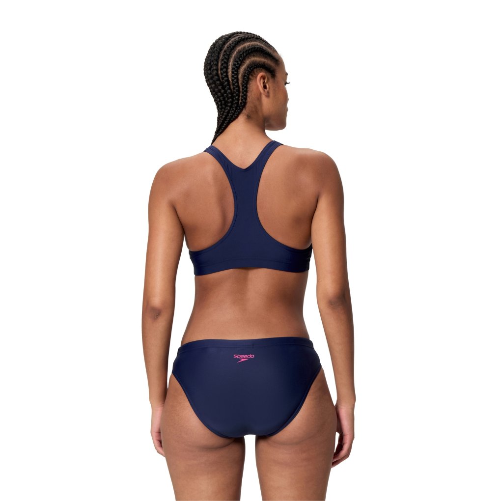 Speedo Colourblock Splice 2.0 Two Piece Bikini Women - peacoat/margarita pink