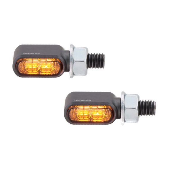 Highsider LITTLE BRONX LED indicator (Pair) Universal - GrayRef: HGI0195