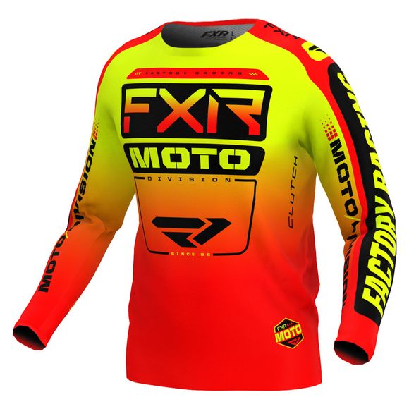 FXR CLUTCH 24 2024 cross jersey - Black / RedRef : FXR0432