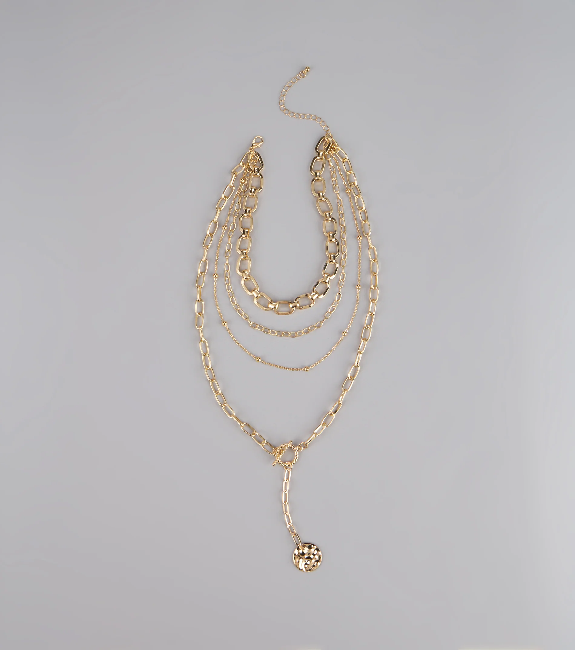 Golden Hour Drop Chain Necklace