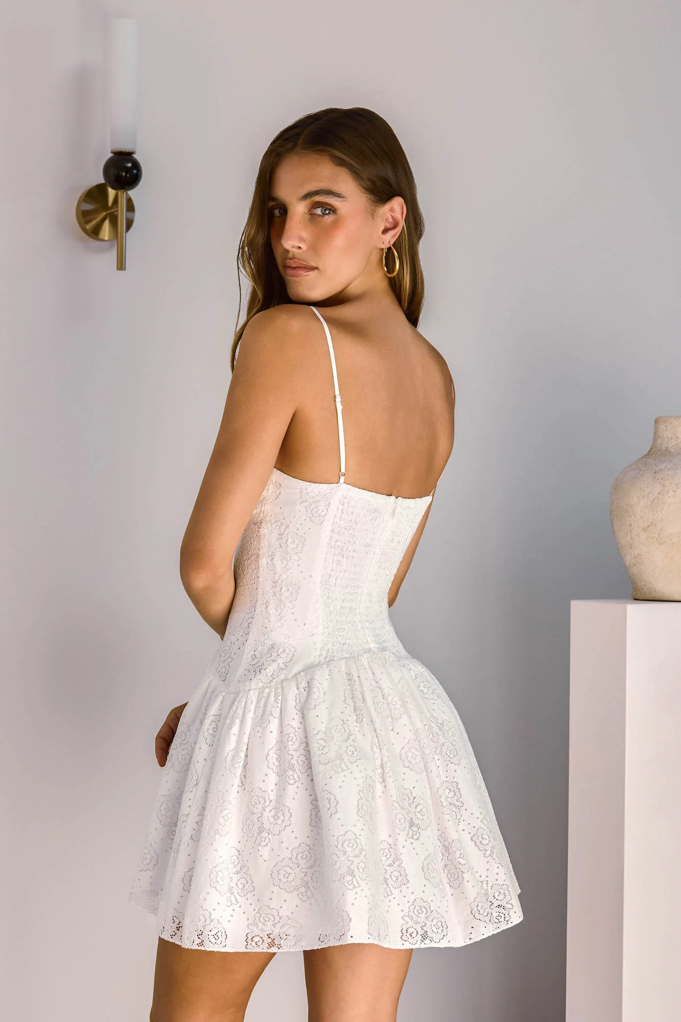 Love In Lights Mini Dress White
