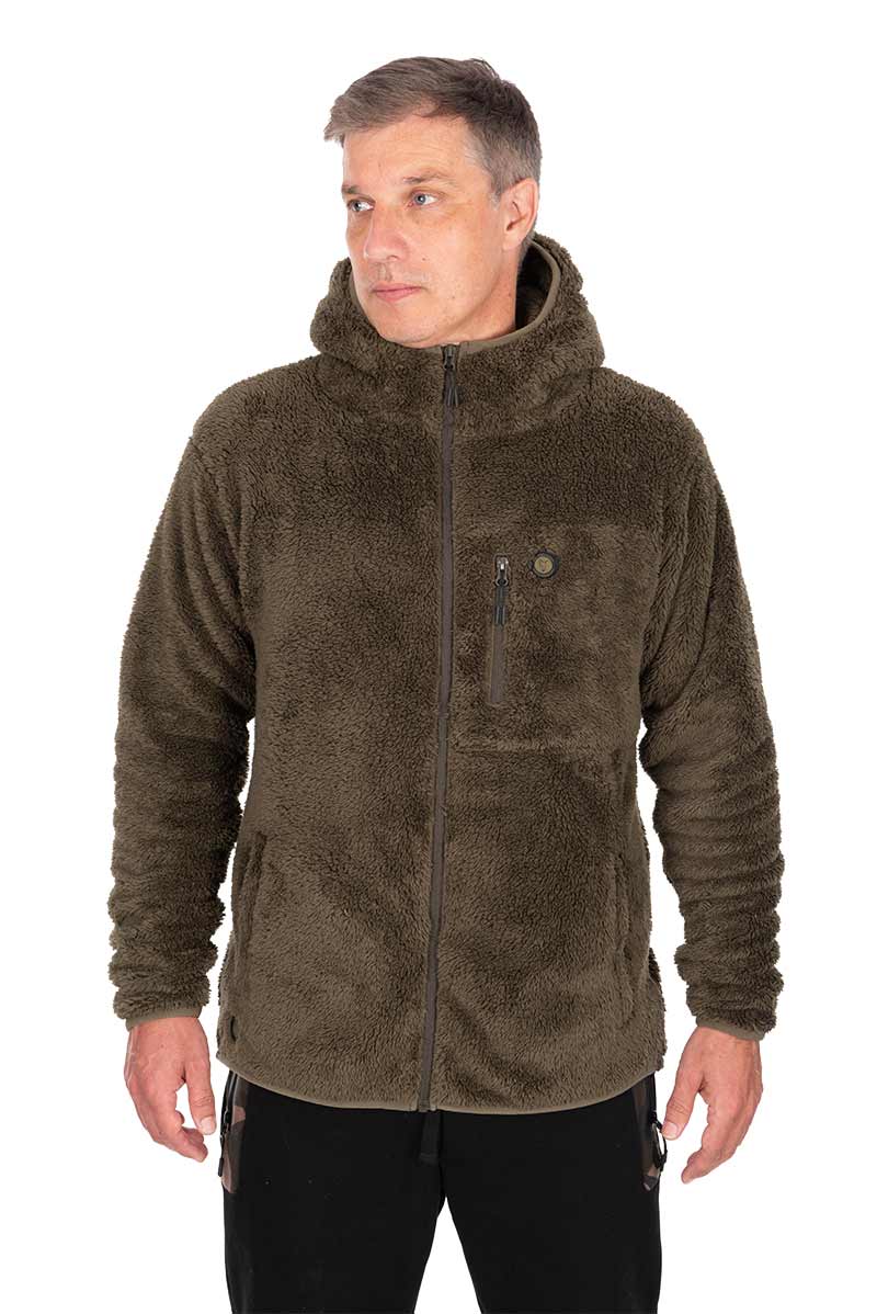 Fox HD Premium Full Zip Teddy Jacket - Khaki
