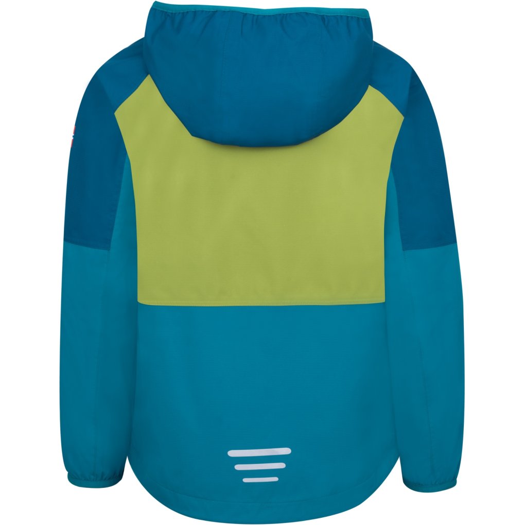 Trollkids Bjordal Jacket Kids - Madeira Blue/Lagoon Green/Pear Green