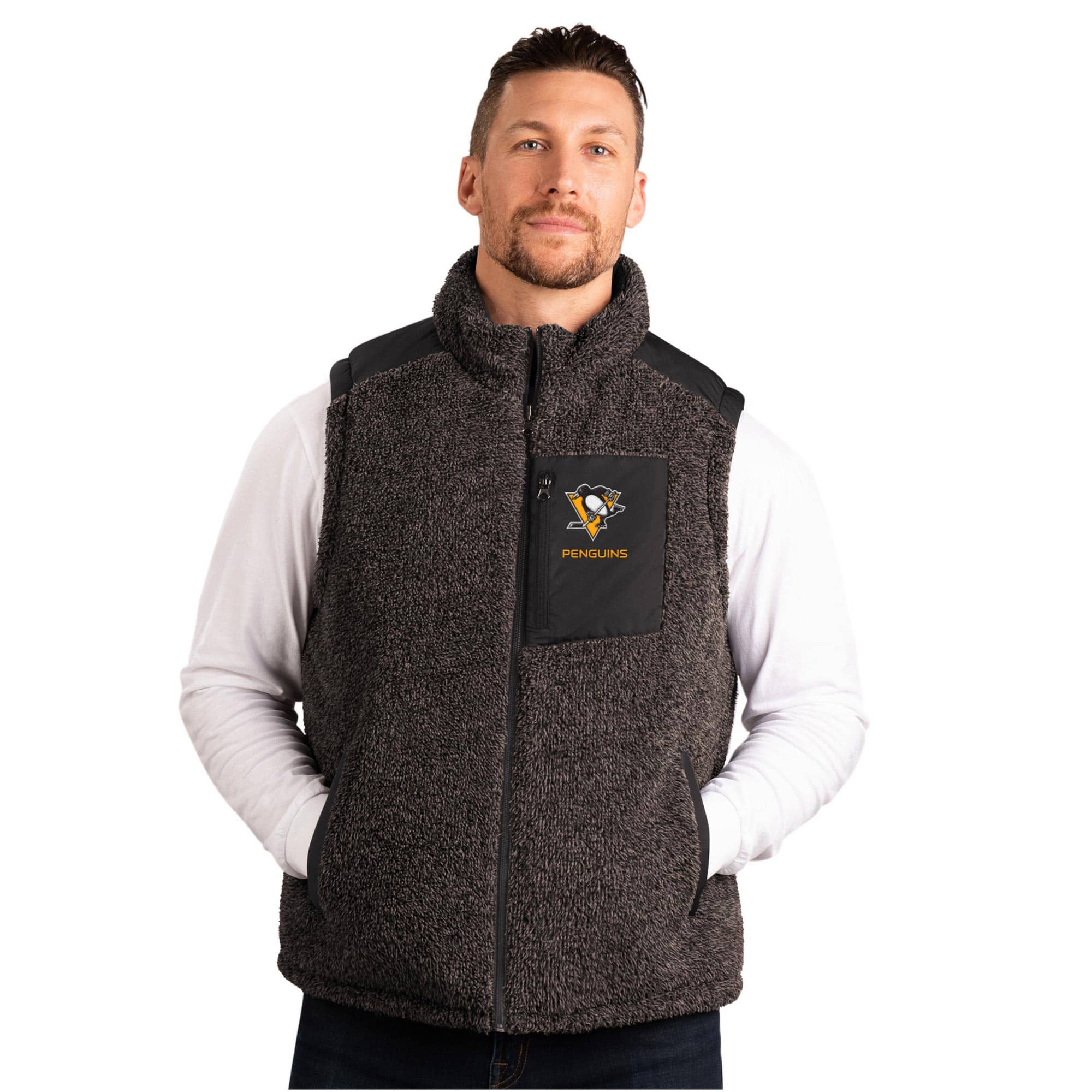 Pittsburgh Penguins G-III NHL Reversible Sherpa Winter Vest