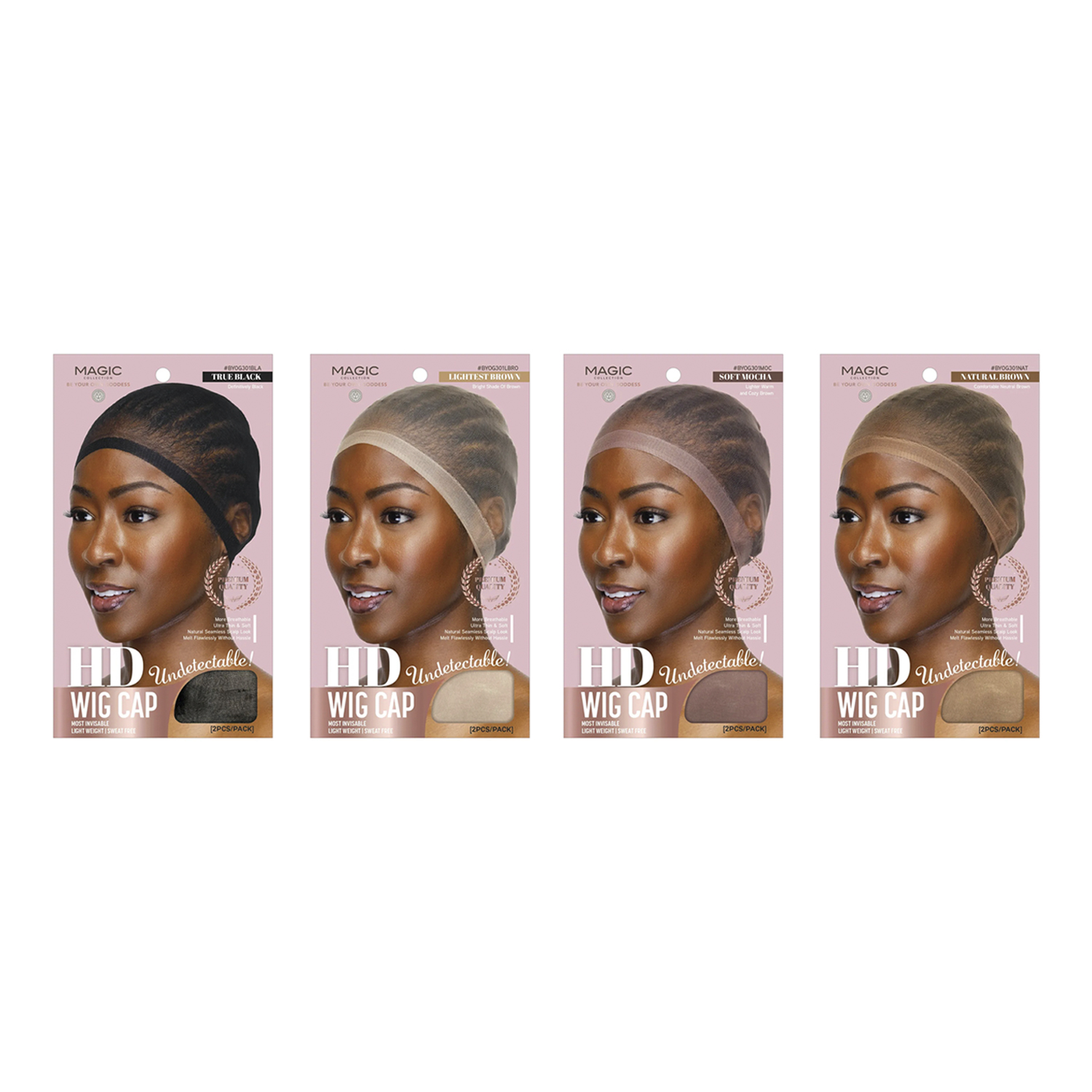 Magic Collection HD Undetectable Wig Cap 2pcs