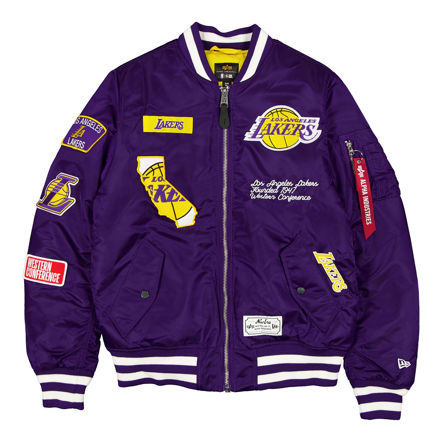 Los Angeles Lakers Alpha Industries MA-1 NBA Bomber Jacket
