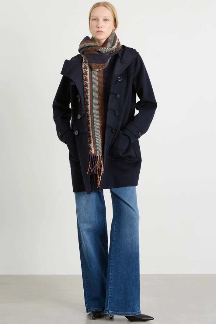 Double drap duffle coat - NIGHT BLUE