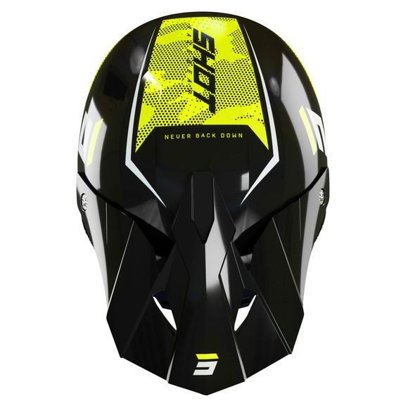 Shot FURIOUS CAMO cross helmet - NEON YELLOW GLOSSY 2022 - YellowRef: SO2175