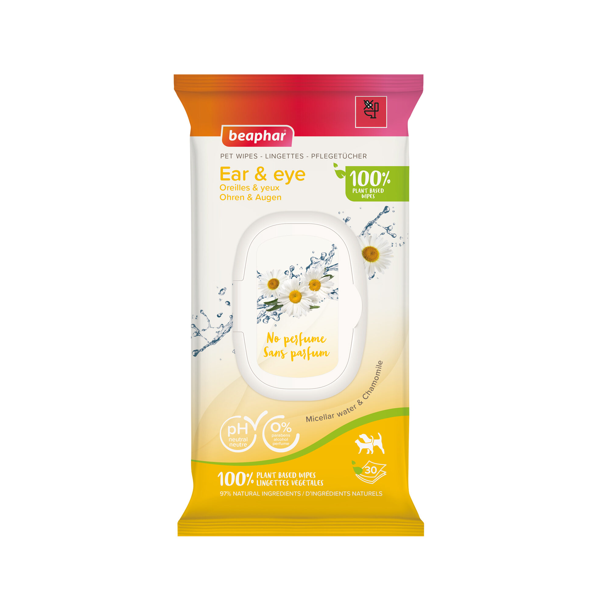 Beaphar Animal Wipes Eyes & Ears - 30 pieces
