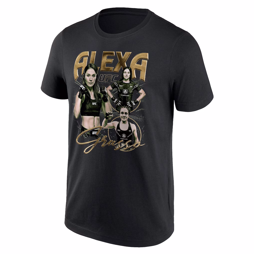 UFC Alexa Grasso Quasars Graphic T-Shirt - Black - Mens