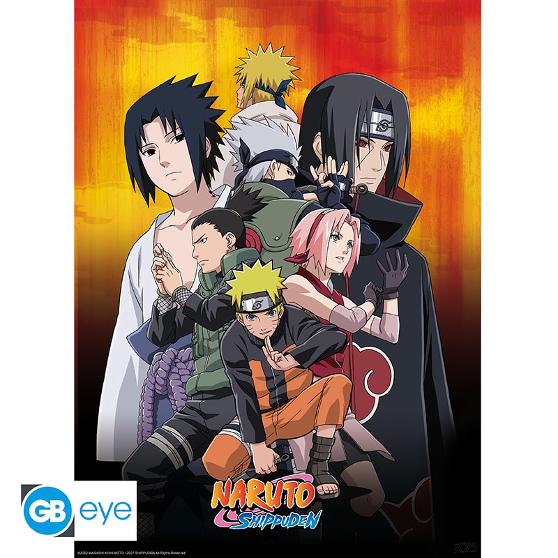 NARUTO SHIPPUDEN Set 2 Chibi Posters Ninjas (52x38cm)
