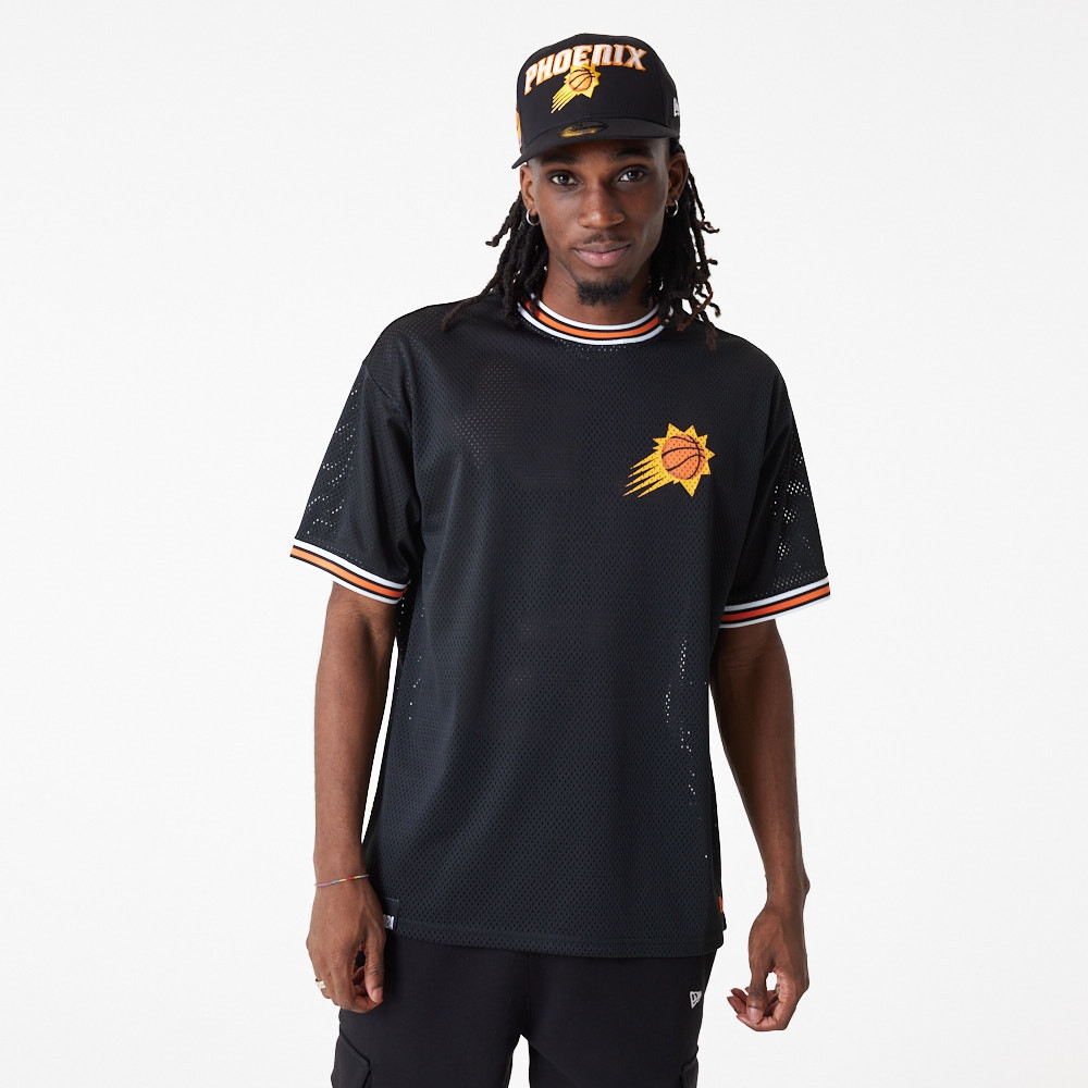 Phoenix Suns New Era Oversized NBA Mesh T-Shirt Black
